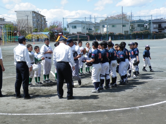 ４月７日（日）　市大会　予選リーグ　小出ボールメイツ戦